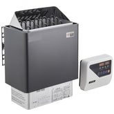 Sauna Heater, 9KW 220V Electric Sauna Stove, Steam Bath Sauna Heater with External Digital Controller, 3h Timer and Adjustable Temp for Max. 317-459 Cubic Feet, Home Hotel Spa Shower Use, FCC Certification